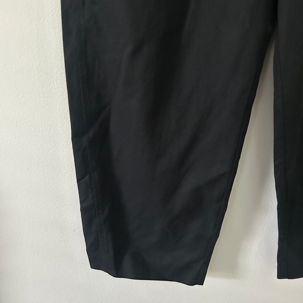 Madewell Women's True Black Barrel Leg Drapey Twill Career Dress Pants 10 New - Picture 5 of 9
